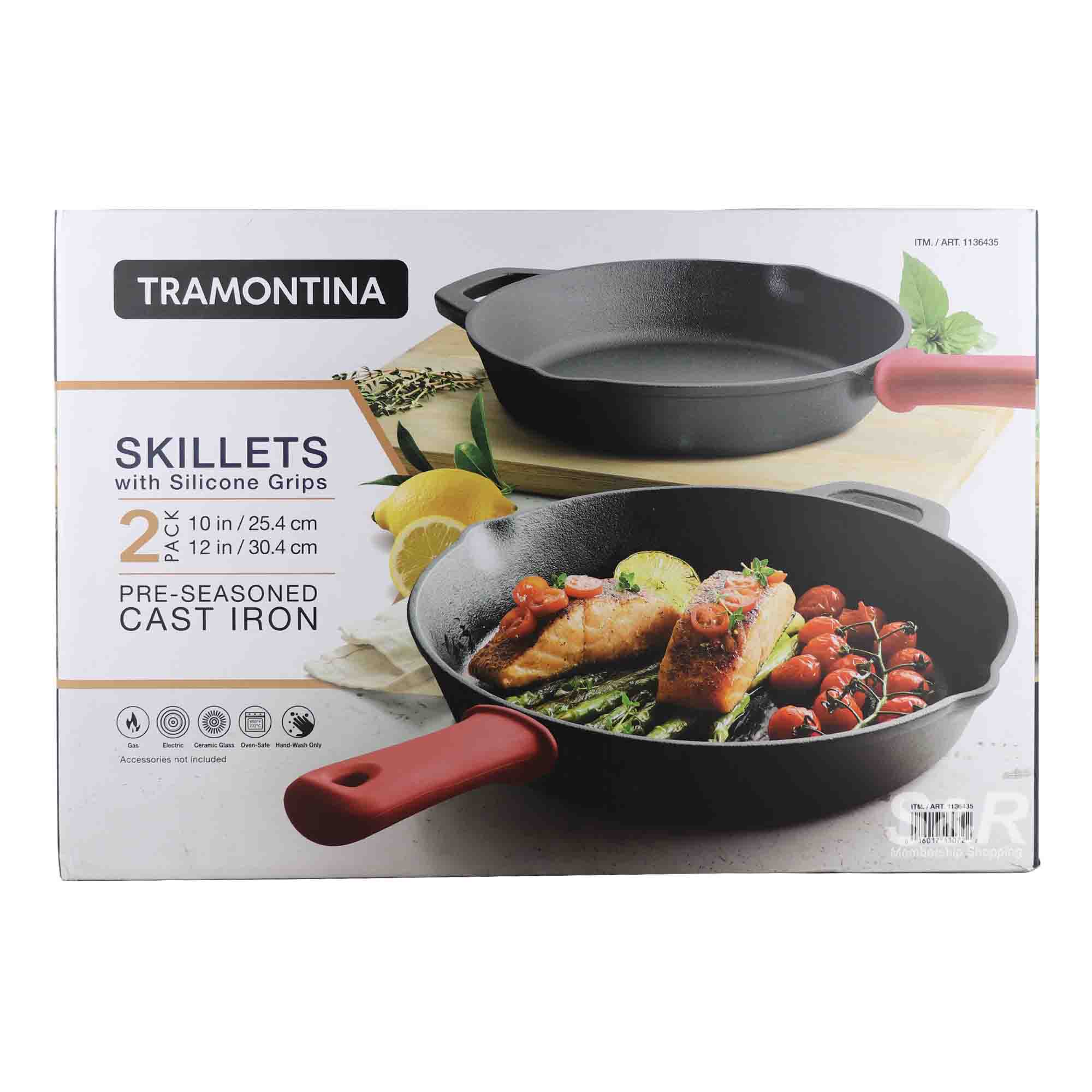 Tramontina PreSeasoned Cast Iron Skillets 2pcs